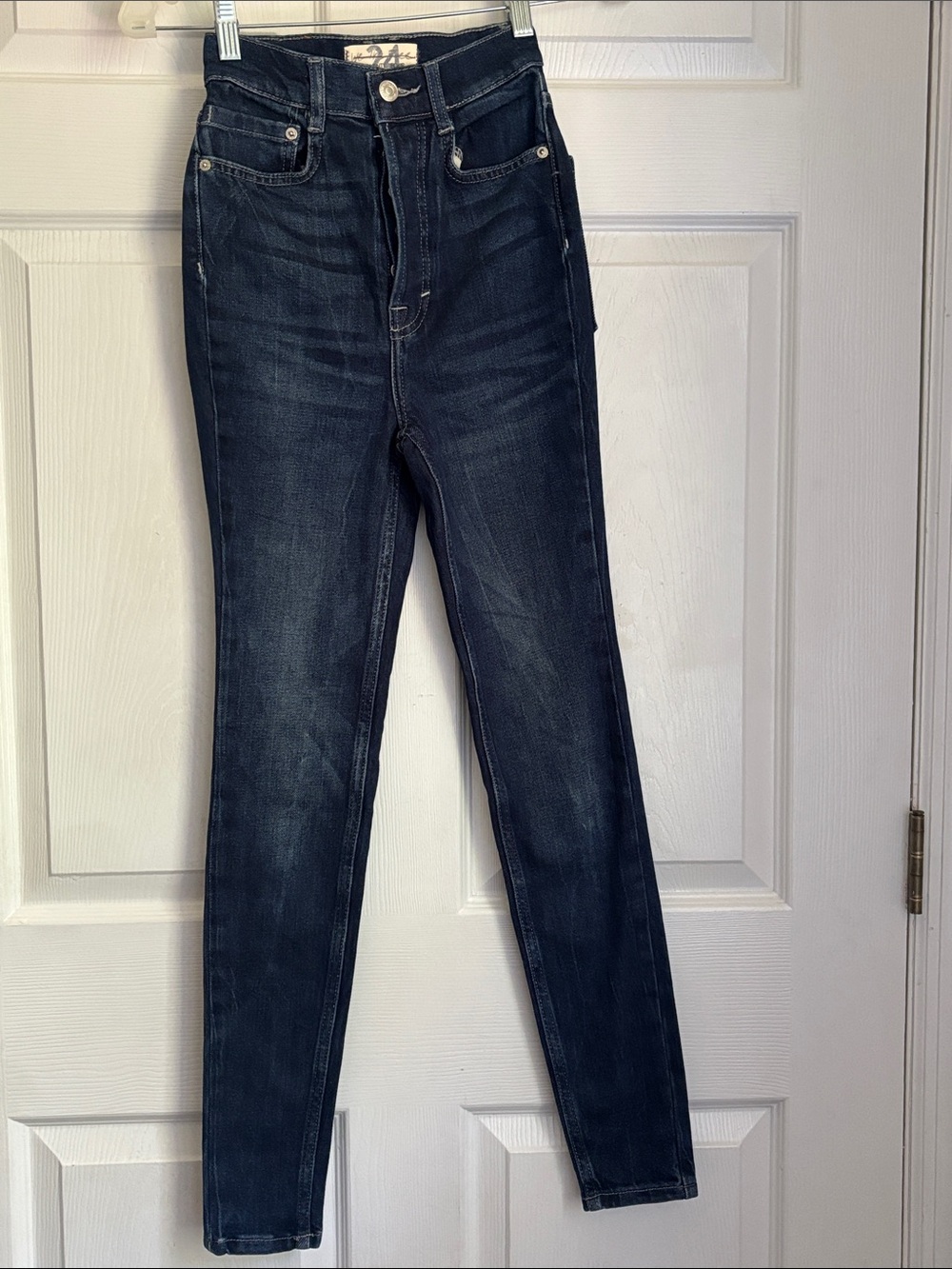 We the Free High-Rise Button Fly Skinny Jeans size 24 free people jeans